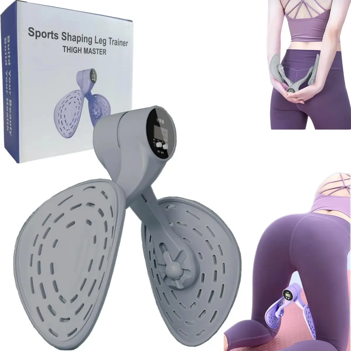 Treinador de Quadril Kegel com Contador para Fitness e Reabilitação