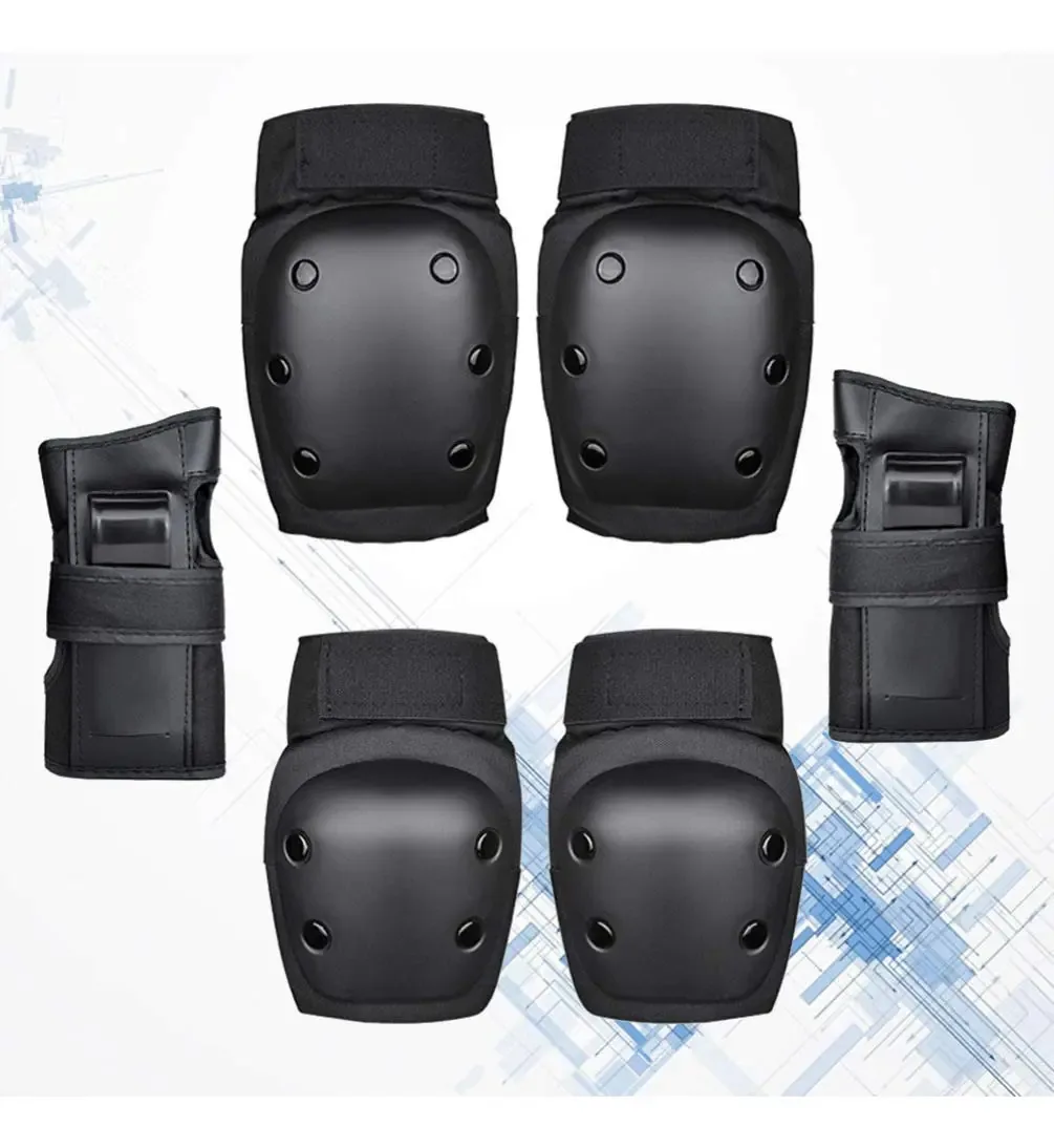 Conjunto de 1 Equipamento de Proteção Esportiva Lioobo, Multifuncional, Cotoveleiras de Segurança para Skate, Joelheiras para Bicicleta, Bicicleta, Skate, Patinete, Patins, Patins, Patins, Tamanho L