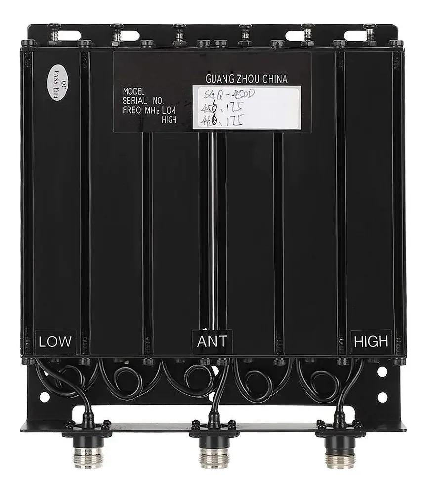 Duplexador UHF portátil Ebtools, duplexador de 50 cavidades e 6 cavidades