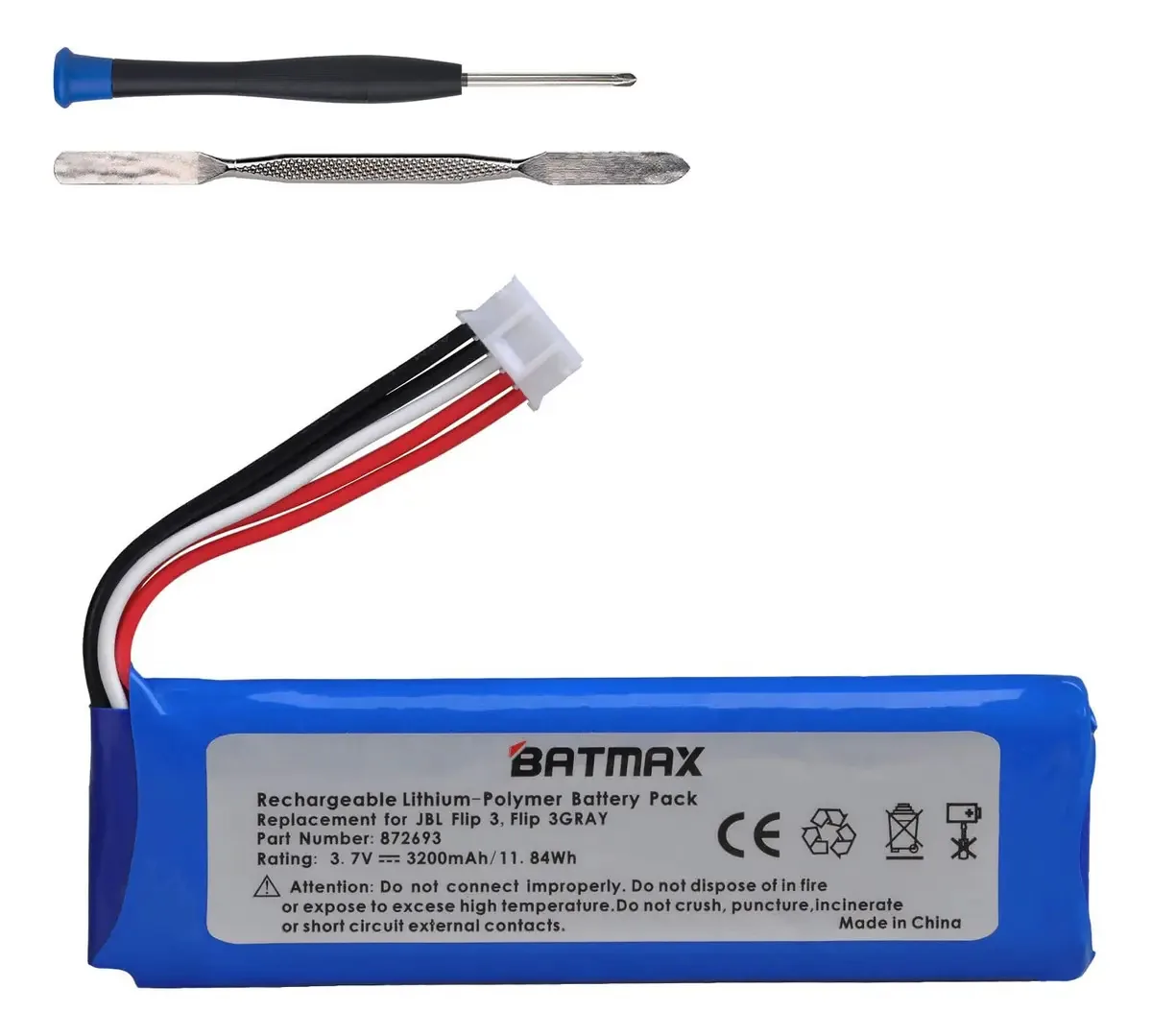 Bateria Batmax 18V 3.0Ah para ferramentas elétricas - Pacote com 2 unidades - Compatível com modelos da marca.