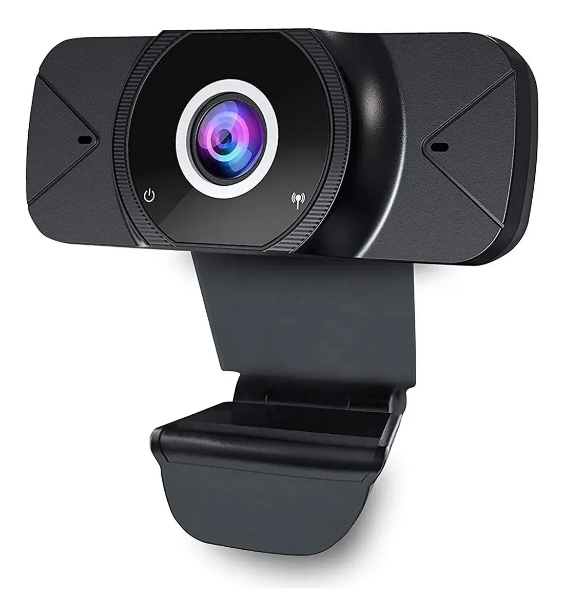 Webcam Lolo Webcam 1080p com microfone, webcam Full HD 2k para PC, computador USB para streaming de chamadas de vídeo do Skype (webcam)