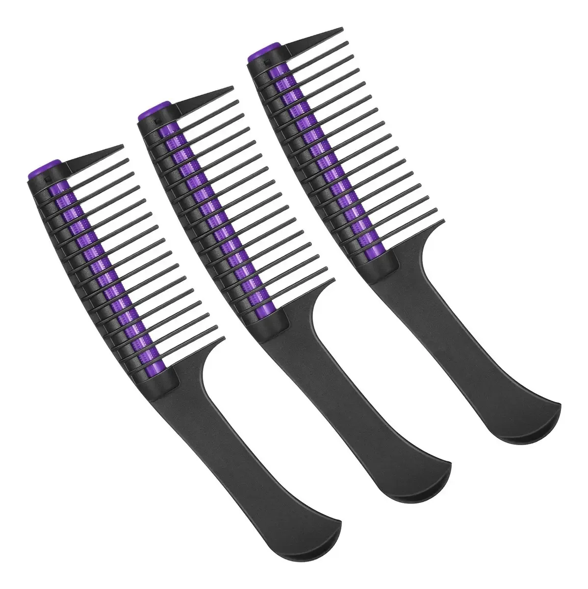 3 pacotes de pentes de cabelo, pente com rolo, pente