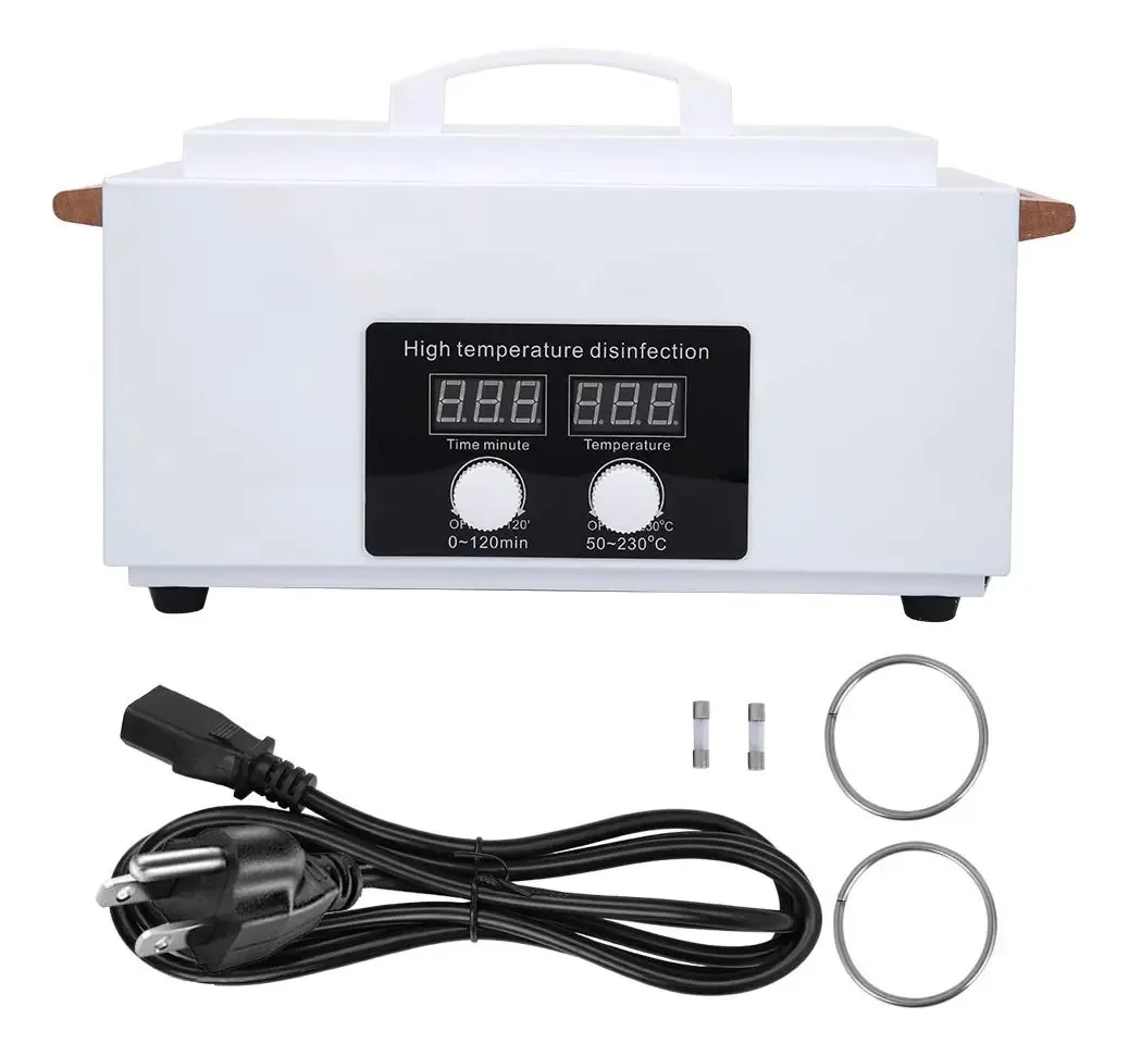 Gabinete Esterilizador de Alta Temperatura, Ferramentas para Unhas Gabinete Esterilizador, Gabinete de Toalhas Quentes, Ferramentas de Manicure para Unhas com Tela LCD(2#)