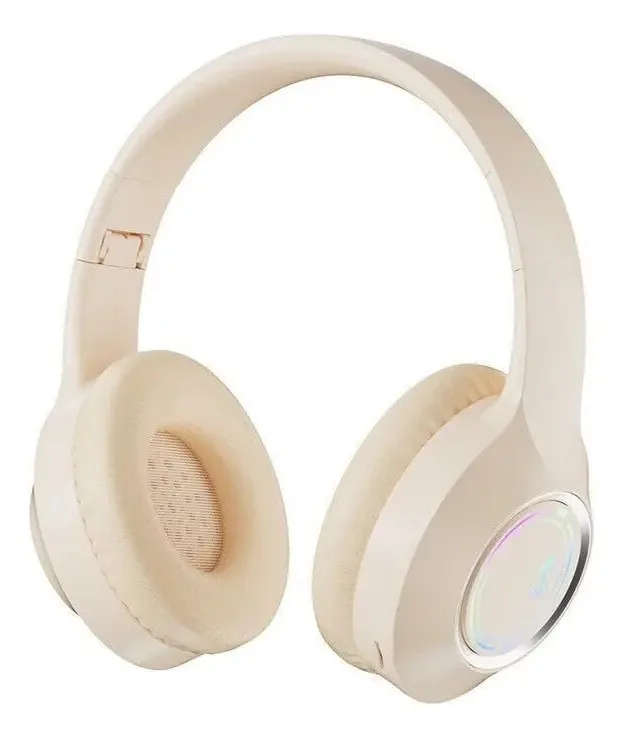 Fones de Ouvido VIVIDKAERS, Modelo X100, Cor Preta, Luz LED Azul, 2 Pares, Som Estéreo, Conectividade Sem Fio, Design Ergonômico.