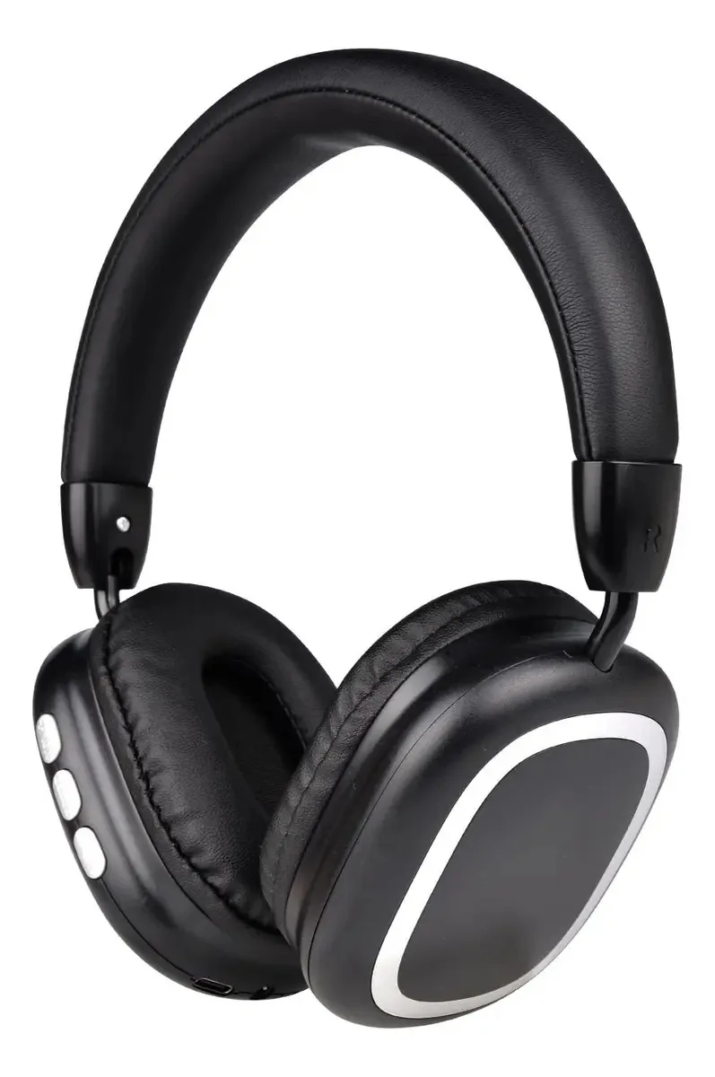 Fones de Ouvido FOUCHAI, Modelo X1, Cor Preto, Luz LED Azul, 2 Pares, Som Estéreo, Conectividade Sem Fio, Design Ergonômico.