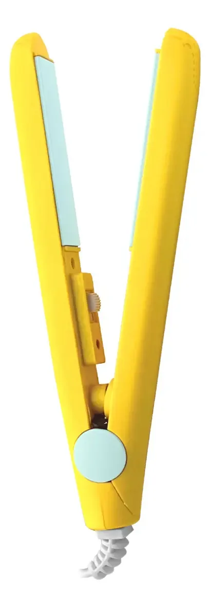 Mini alisador de cabelo Alisador de cabelo amarelo