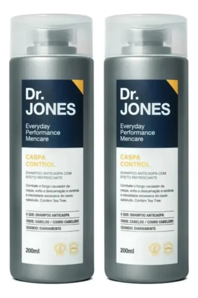 2 Shampoos Anticaspa Refrescante 200ml Cada - Dr. Jones