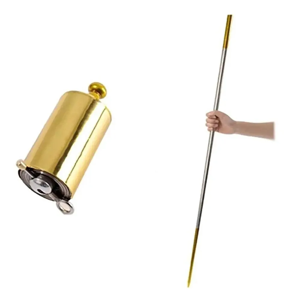 Kedejin 59'' /1.5m Varinha Mágica Profissional Portátil Acessórios Telescópicos Mágicos Divertido Pessoal Artes Marciais Metálica Bolso Mágico Bastão de Artes Marciais