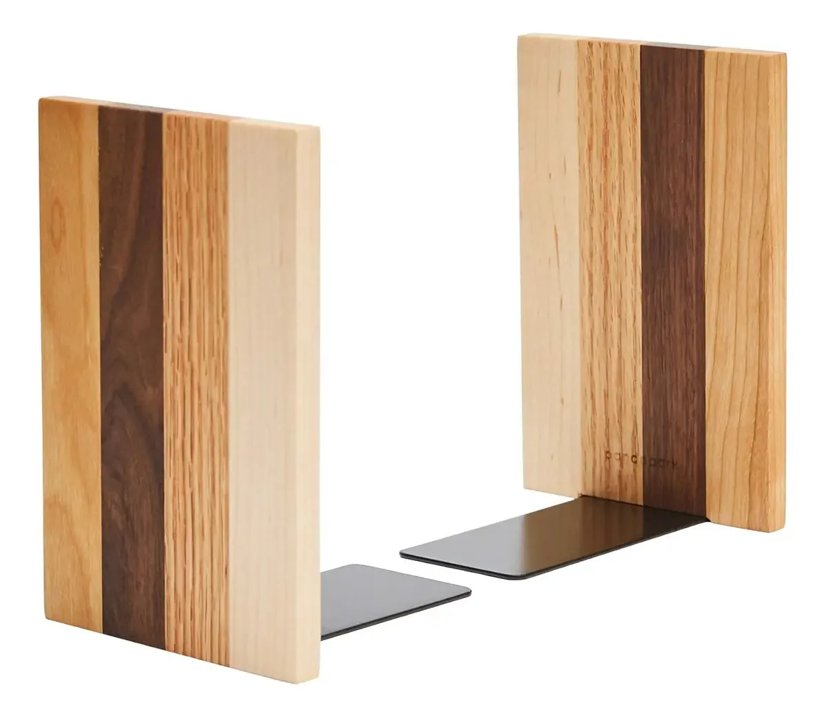 Suportes para livros decorativos de madeira Pandapark, suportes para livros A