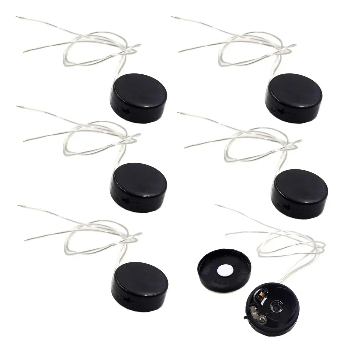 Lampvpath - Conjunto de 6 Suportes de Bateria CR2032, Suporte de Bateria CR2032 com Interruptor, 2 Suportes de Bateria de Botão CR2032 de 3V com Interruptor