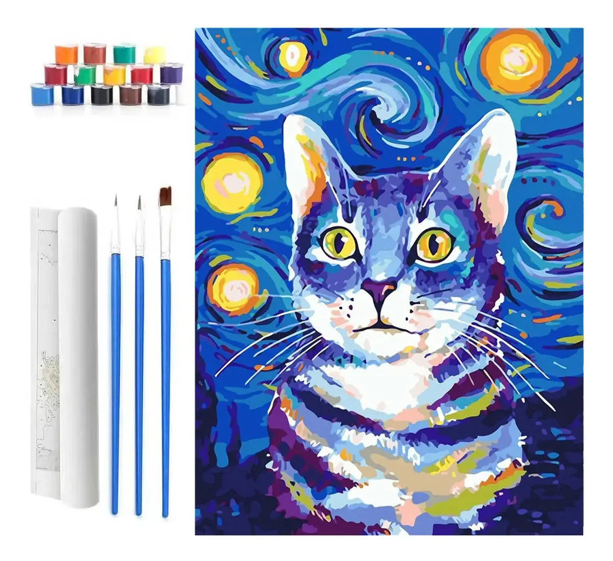 Pintura de números, pintura para adultos, pintura, pintura