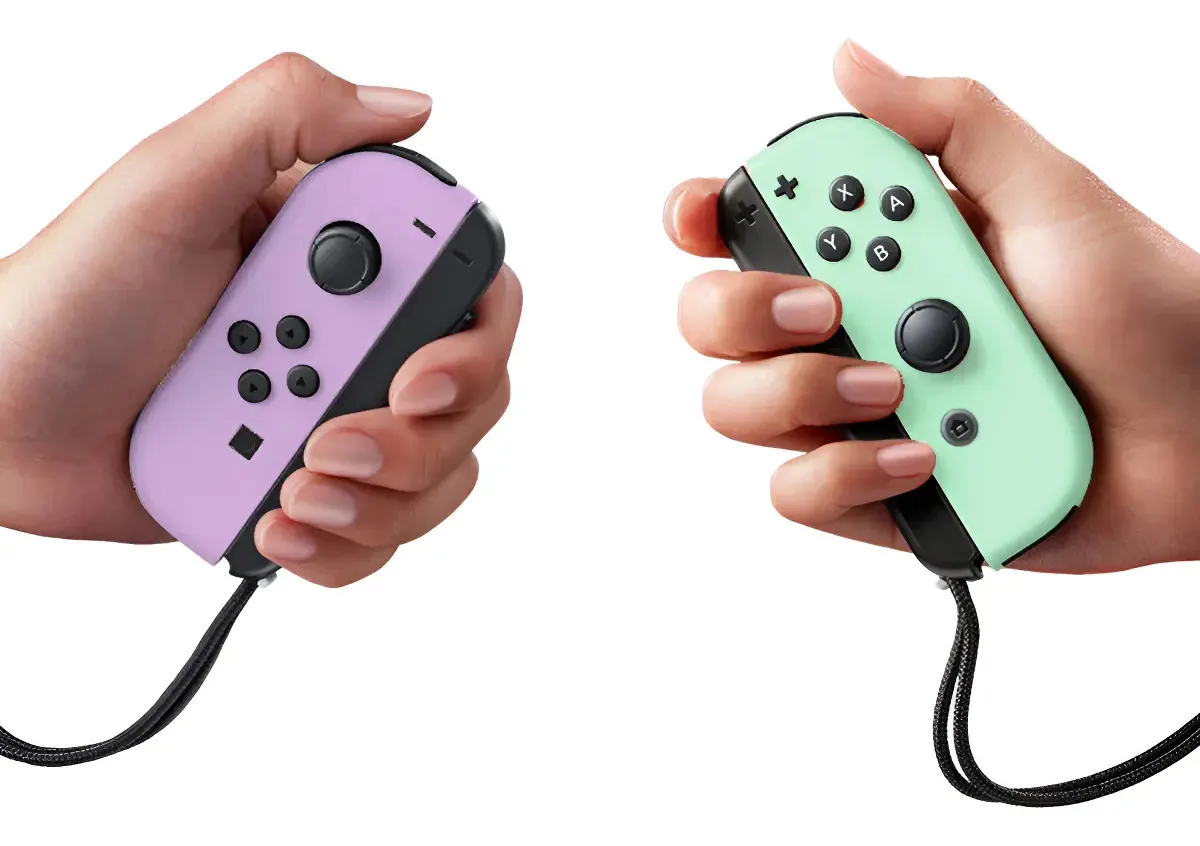 Controladores de joystick compatíveis para Nintendo Switch Cor: rosa