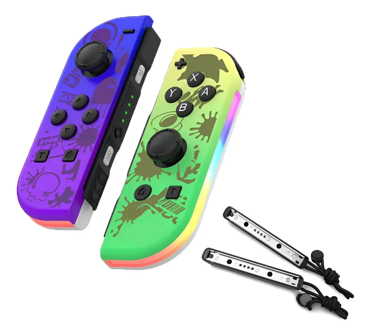 Controladores de joystick compatíveis para Nintendo Switch Gold Color