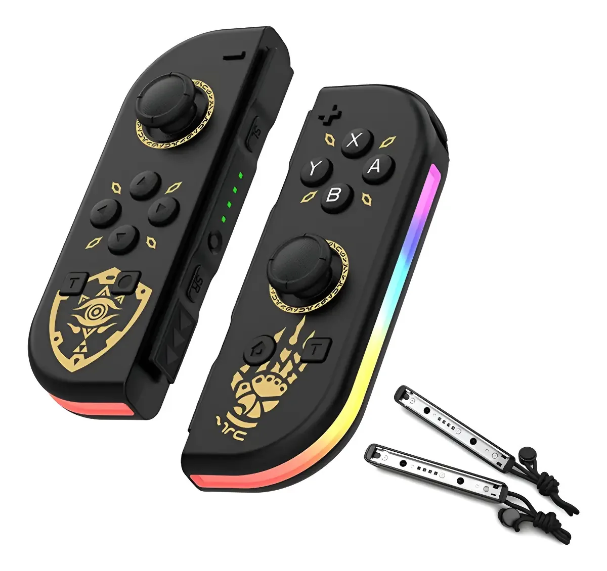 Controladores de joystick compatíveis para Nintendo Switch - Cor: amarelo