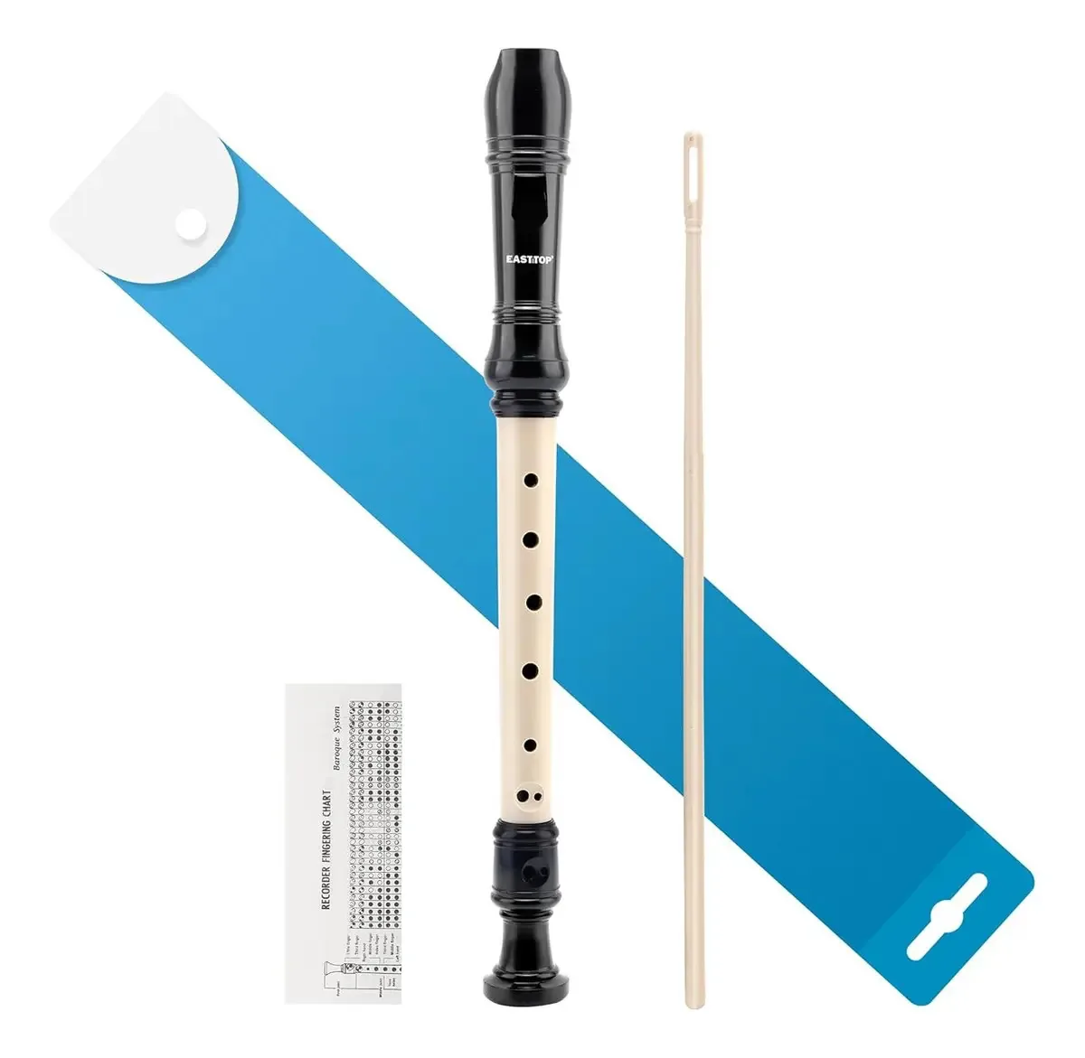 Gravador Soprano para iniciantes: 8 furos de plástico