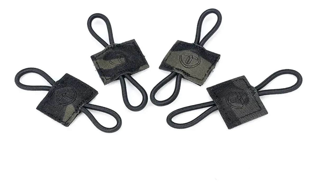 Tactical Ptt Fastener Military Rope, acessórios táticos, 4 peças, cor, multicam, preto