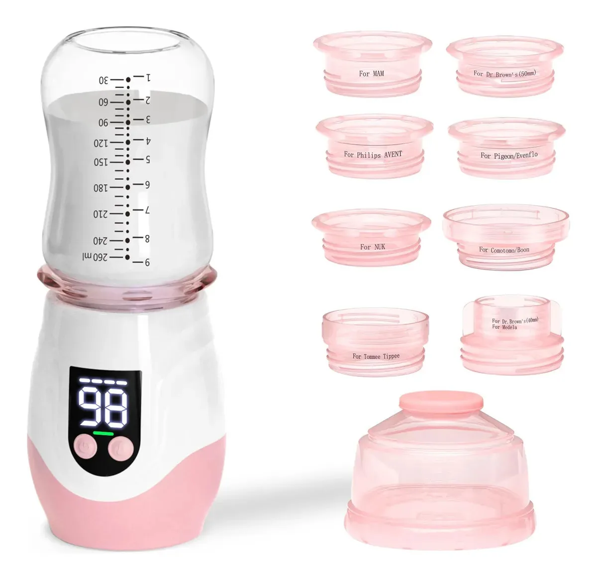 Aquecedor de mamadeiras sem fio portátil para viagens, Re