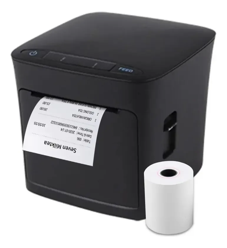 Impressora térmica Comandera TP80c 80 mm, não aprovada por impostos, faturas (a-b), recibos, quiosque, bilhete gastronômico, gaveta de dinheiro serial Ethernet e rolo de papel térmico contínuo