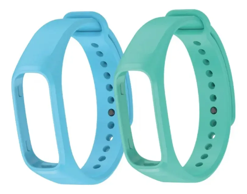2 pulseiras para relógio de silicone macio Oppo Band Smartwatch, cor do grupo B