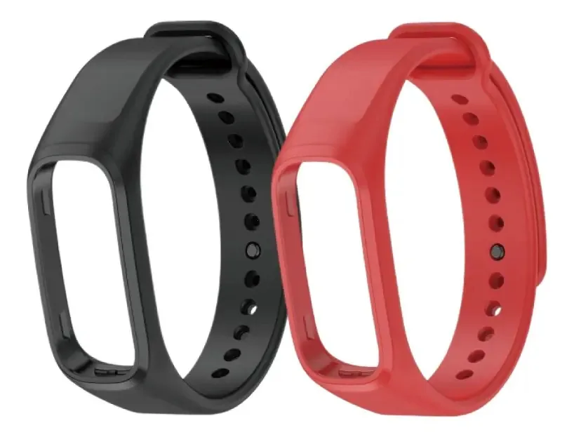 2 pulseiras para relógio de silicone macio Oppo Band Smartwatch, cor Group-D