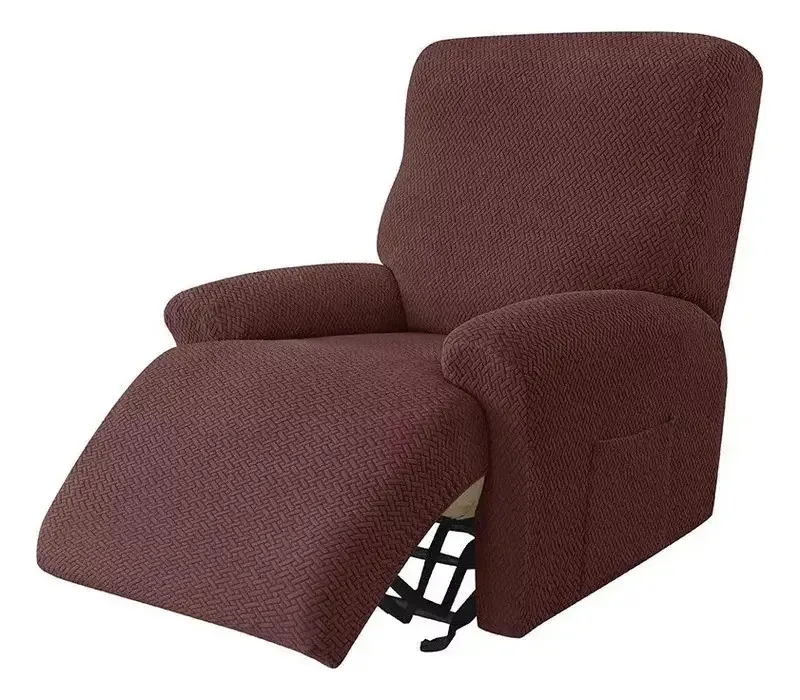 Capas elásticas para sofás reclináveis Capas para poltronas, cor preta