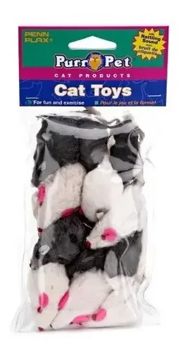 Brinquedos para gatos Penn Plax Play Fur Mouse - Mixt Bag