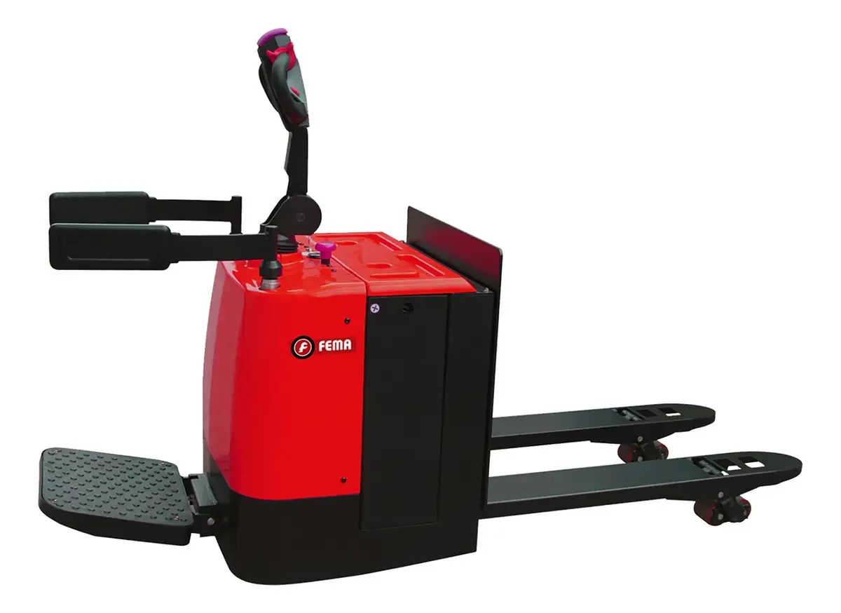 Caminhão transpalet alimentado por bateria Zorra 3000 kg Elevação 120 mm