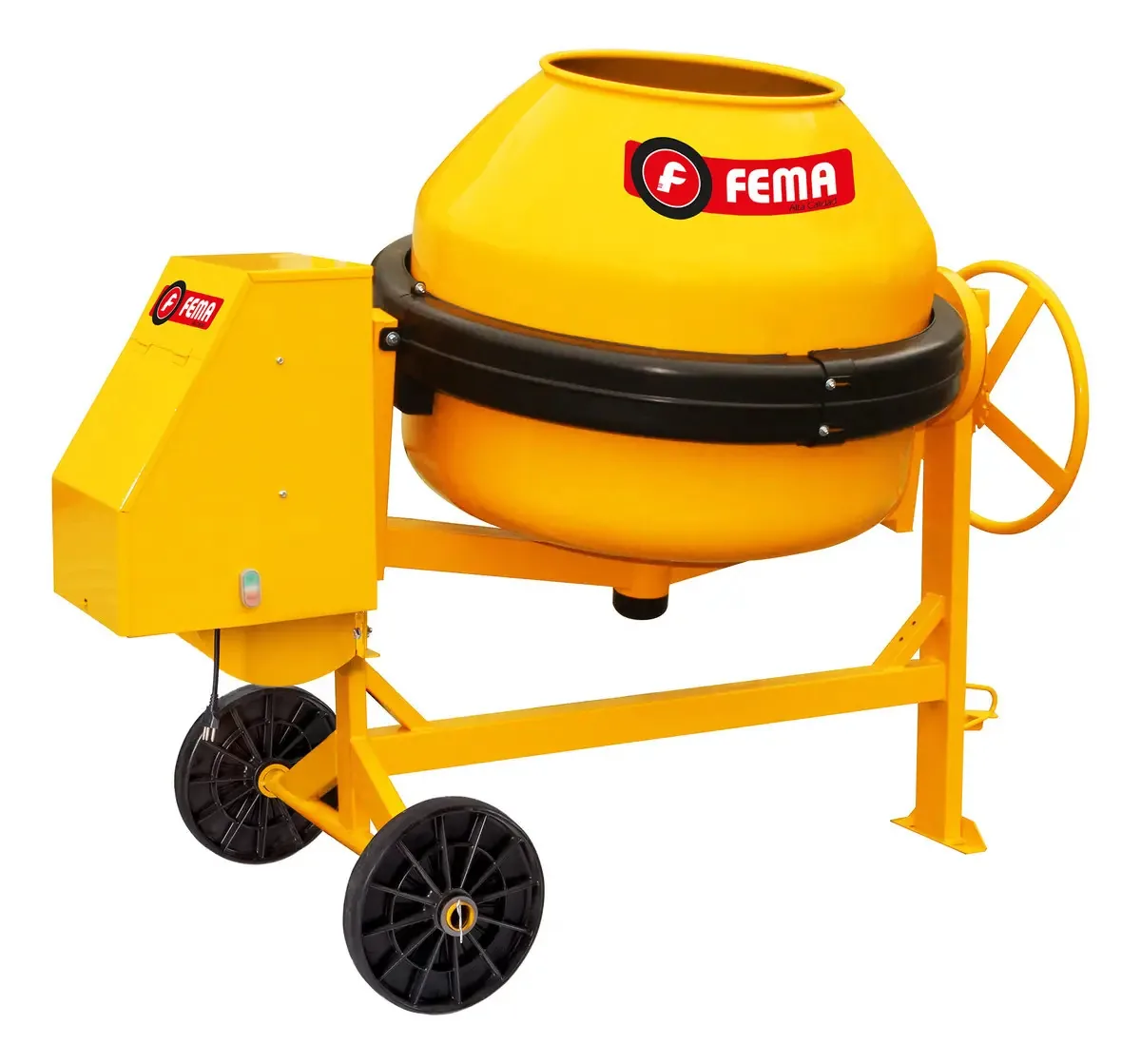 Misturador de concreto 400l com motor Weg 2hp 380v Solid Wheels