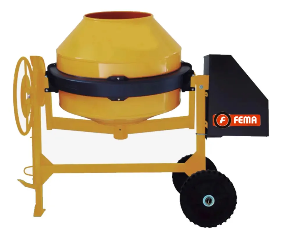 Misturador de concreto Fema 400 Lt Mixer Motor de rodas a diesel de 10 HP
