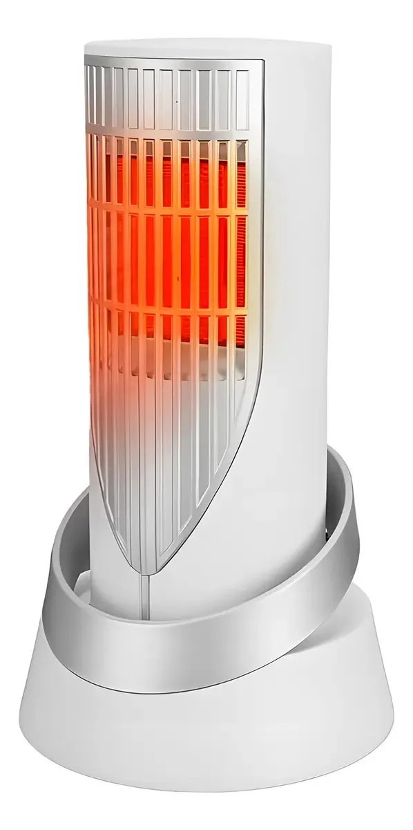 Aquecedor elétrico de ar, aquecimento de cerâmica, 2 modos, branco
