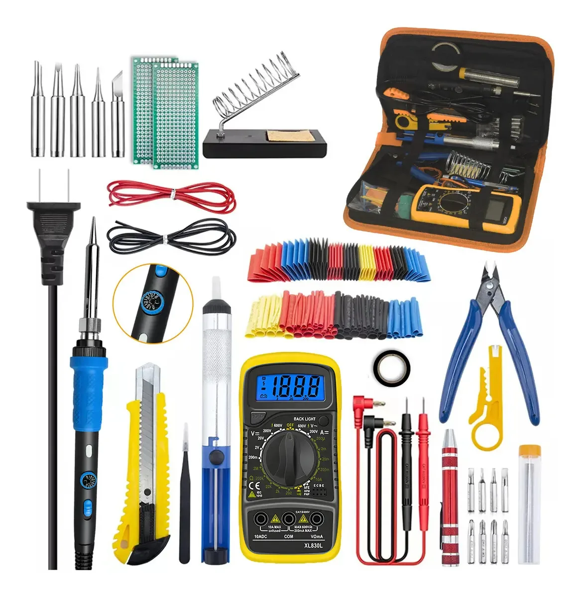 Kit de ferro de solda de temperatura ajustável Solda para estanho