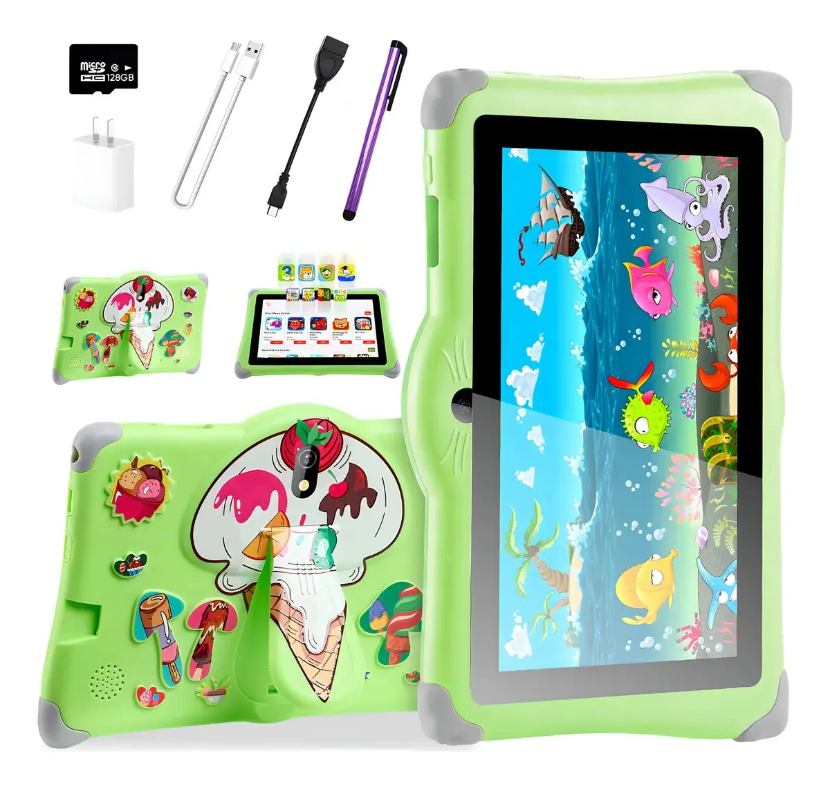 Tablet infantil Wifi de 7 polegadas Tablets infantis Ram 128 GB Android 7.1
