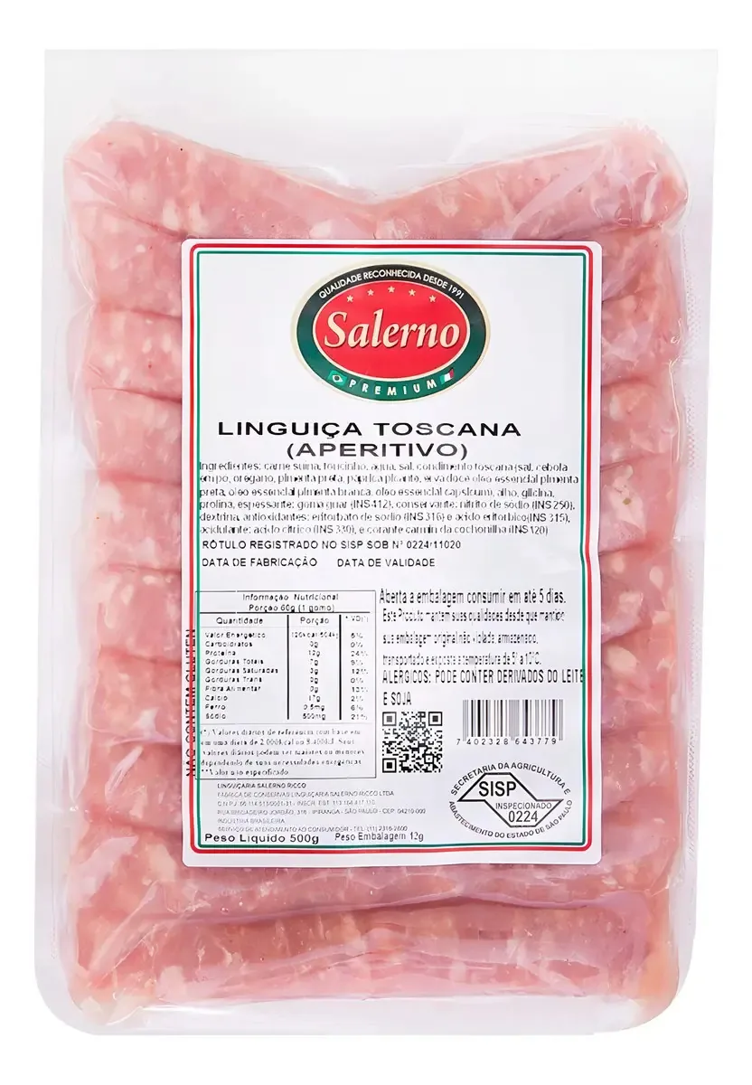 Linguica Salerno 500gr Toscana Aperitivo
