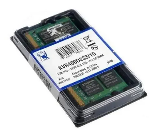 Memória RAM 1GB 1 Kingston KVR400D2S3/1G