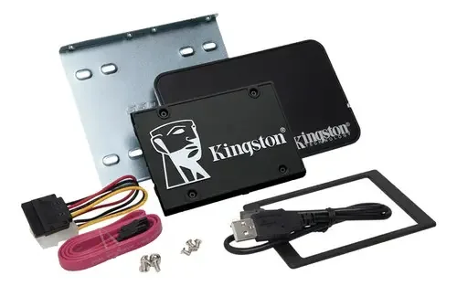 Kit de atualização de SSD Kingston Kc600 1024g Acronis 2.5 Sata3, cor preta