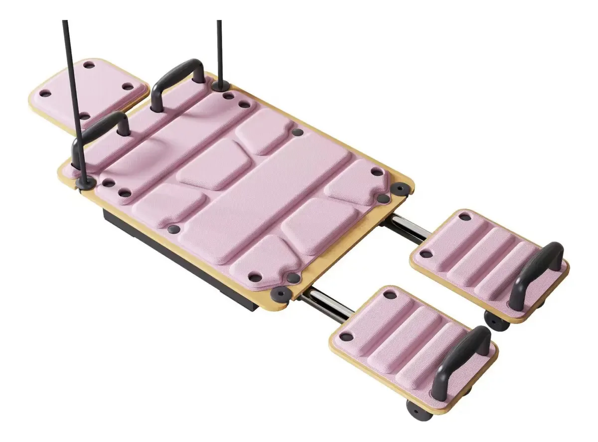 Camas de Pilates Table Reformer Power Gym Home Exercise rosa