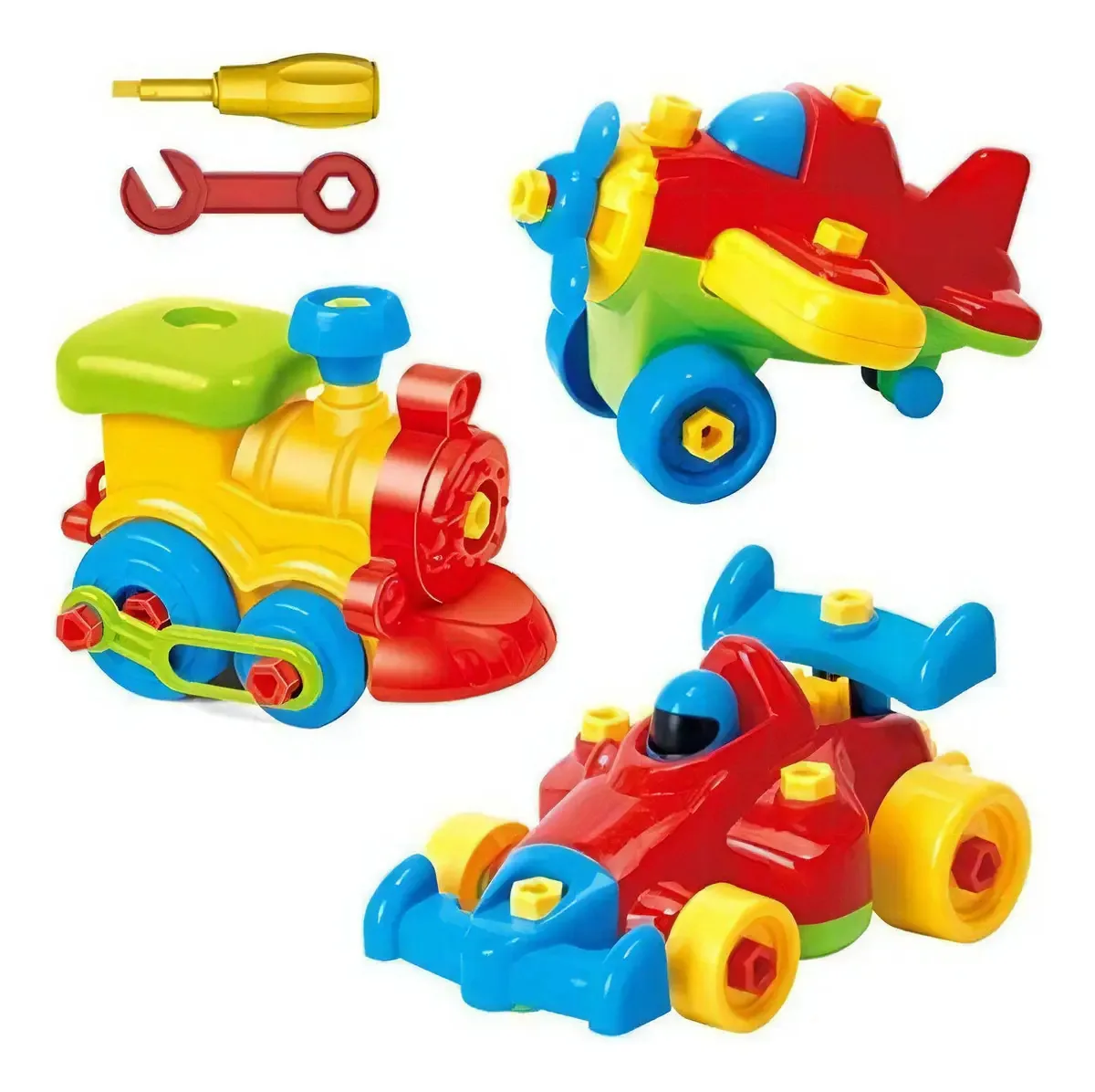 Conjunto de Brinquedos para Desmontar, Brinquedo Avião, Brinquedo Trem, Brinquedo Carro de Corrida, Para Crianças, Aprendizado STEM, Ferramentas de Construção, Ferramentas de Engenharia, Brinquedos...