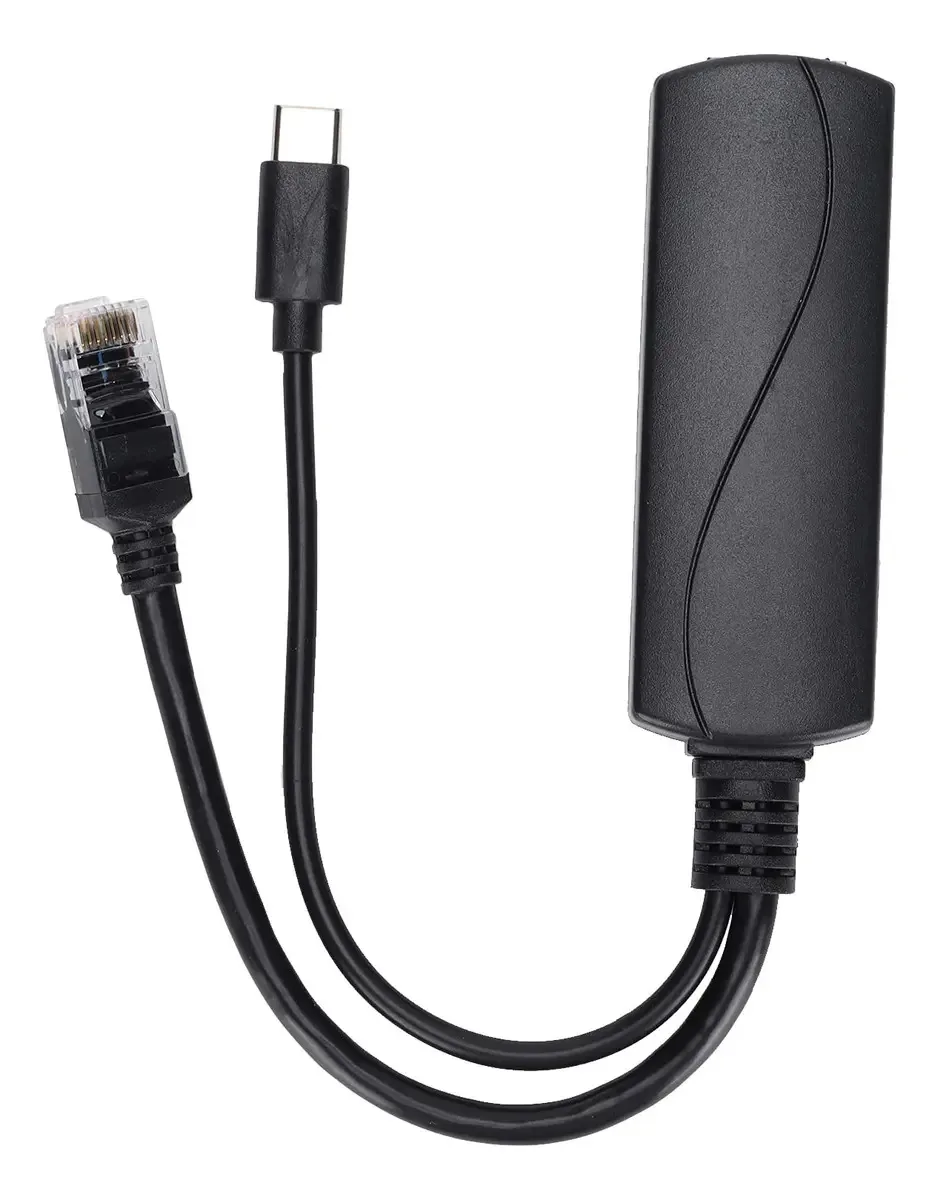 Divisor Poe Moumouten, Adaptador Divisor Poe Ativo Tipo C Divisor 802.3af Poe Com Saída Dc 5v Para Casas, Escolas, Escritórios, Parques, Fábricas, Centros Comerciais