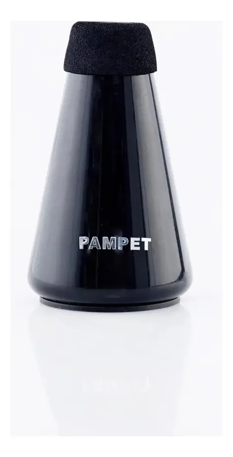 Silenciador de trompete Pampet Practical Black 13x8 cm