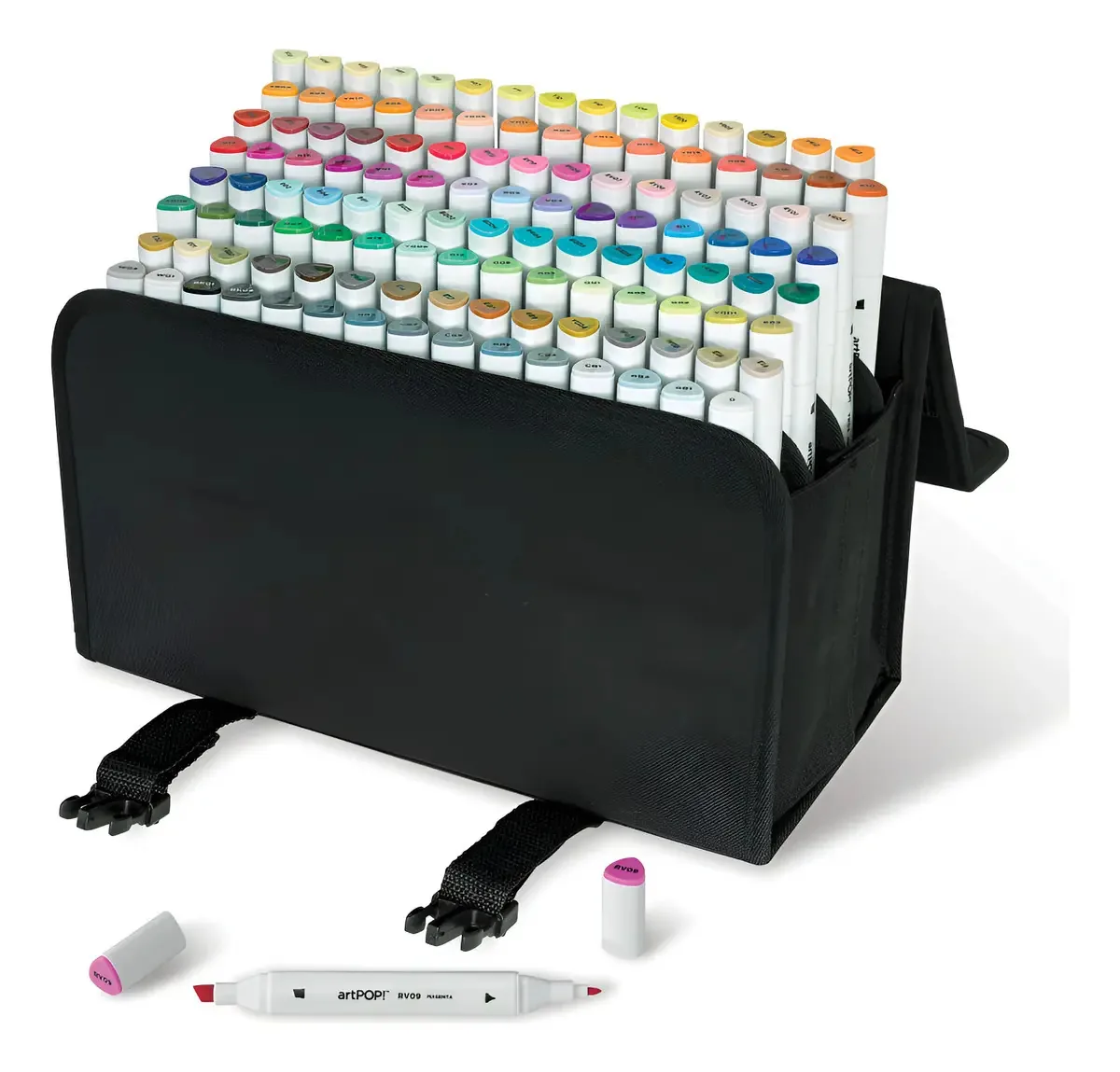 Arte pop! Marcadores Infinity Art, 120 cores, marcadores A. color