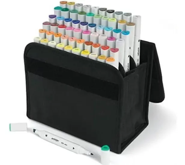Arte pop! Marcadores Infinity Art, 60 cores, marcadores baseados