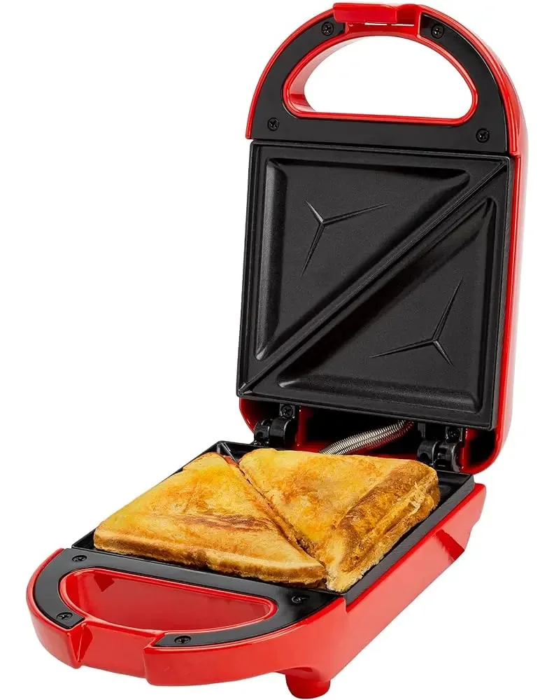 Mini sanduicheira saborosa, faz sanduíches, paninis, queijo A