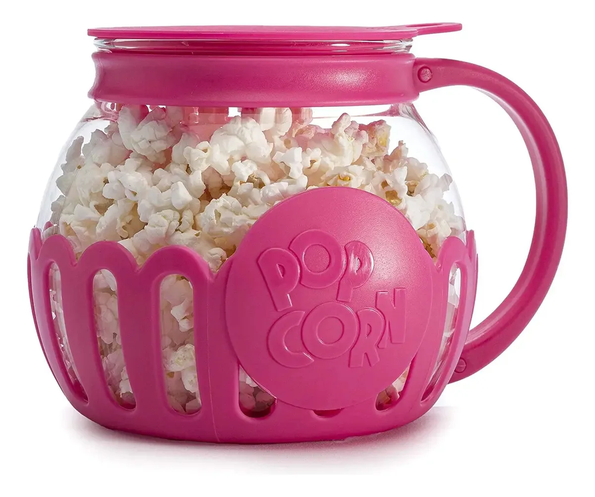 Recipiente de pipoca Ecolution, 1,4 litros, rosa