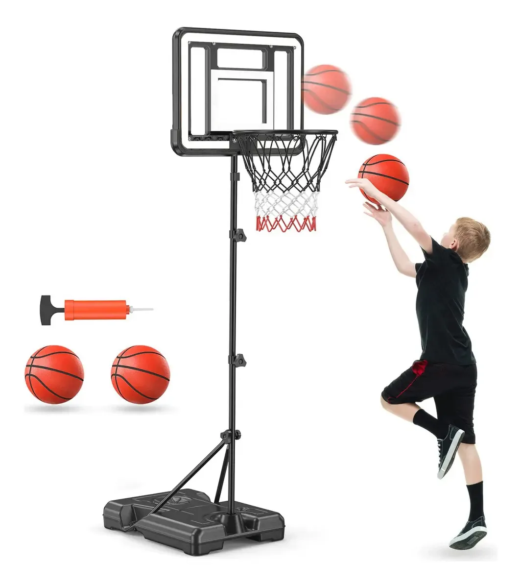Cesta de basquete infantil cesta de basquete ajustável Rottogoon