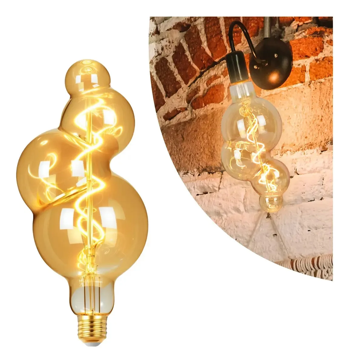 Lâmpadas LED decorativas vintage Myearays 40W, lâmpada