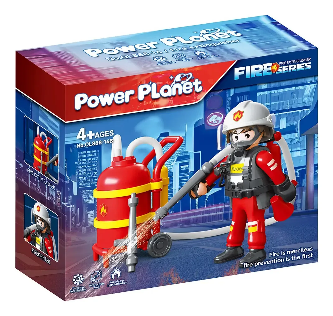 Blocos de construção Power Planet Firefighters Firefighters com acessórios 0 peças na caixa