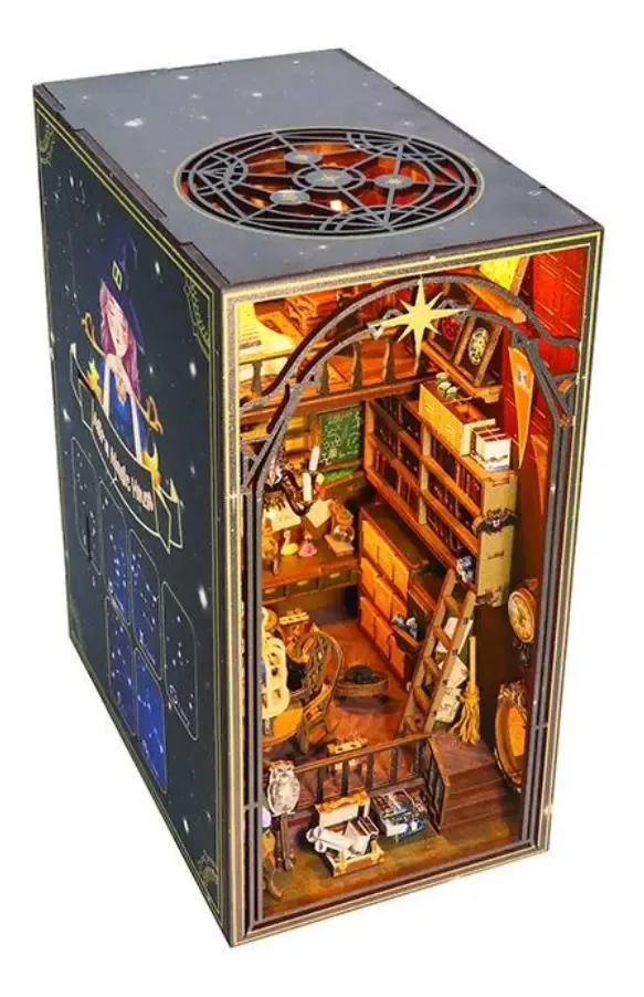 Assista Magic House Book Nook guarda livros para montagem