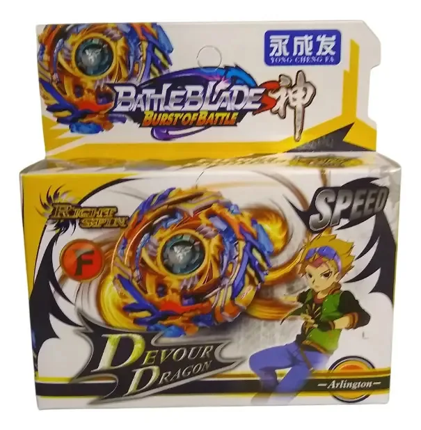 Bey Blade Style Spinner com F Arlington Launcher
