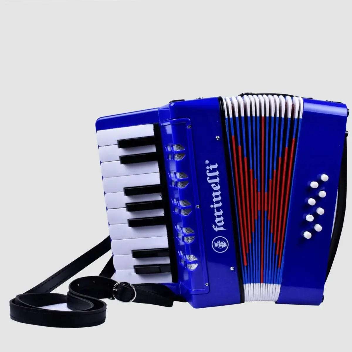 Acordeão infantil Blue Keys 17k8bs Farinelli
