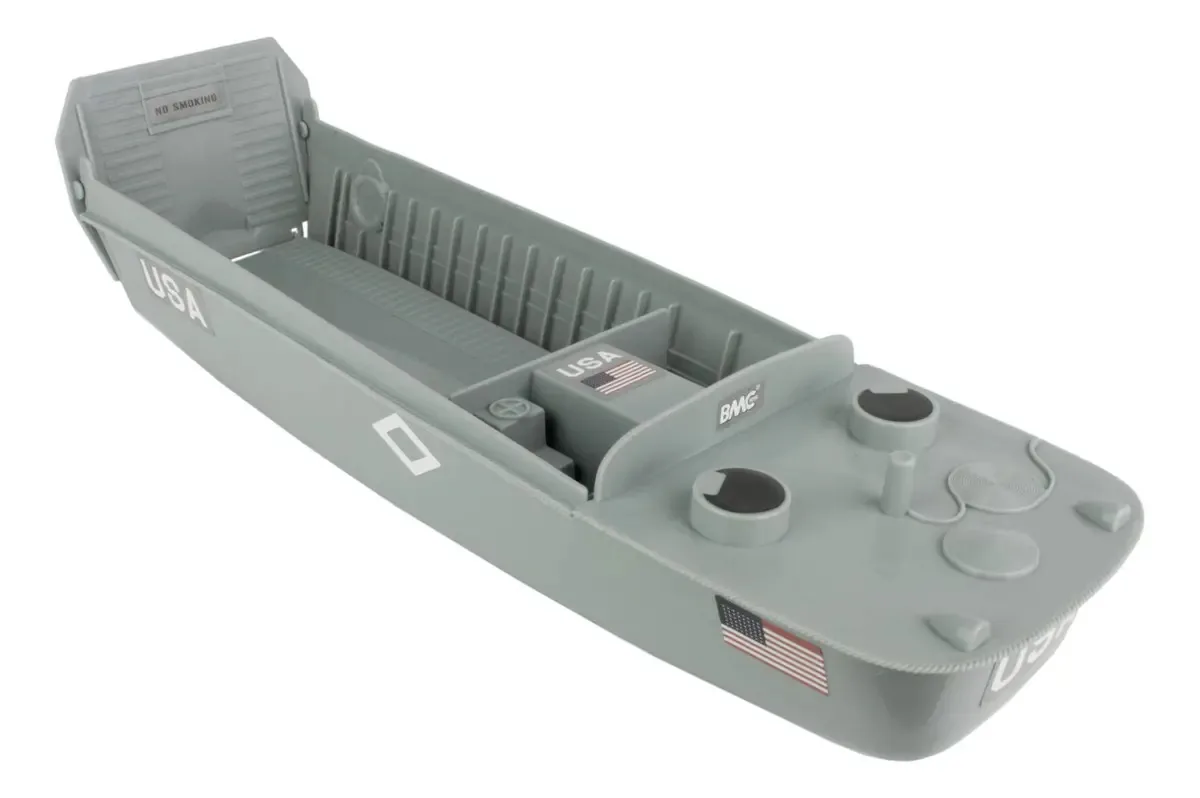Embarcação de desembarque Bmc Ww2 Higgins Boat Lcvp - Veículo 1:32 Pa. Cor: Cinza